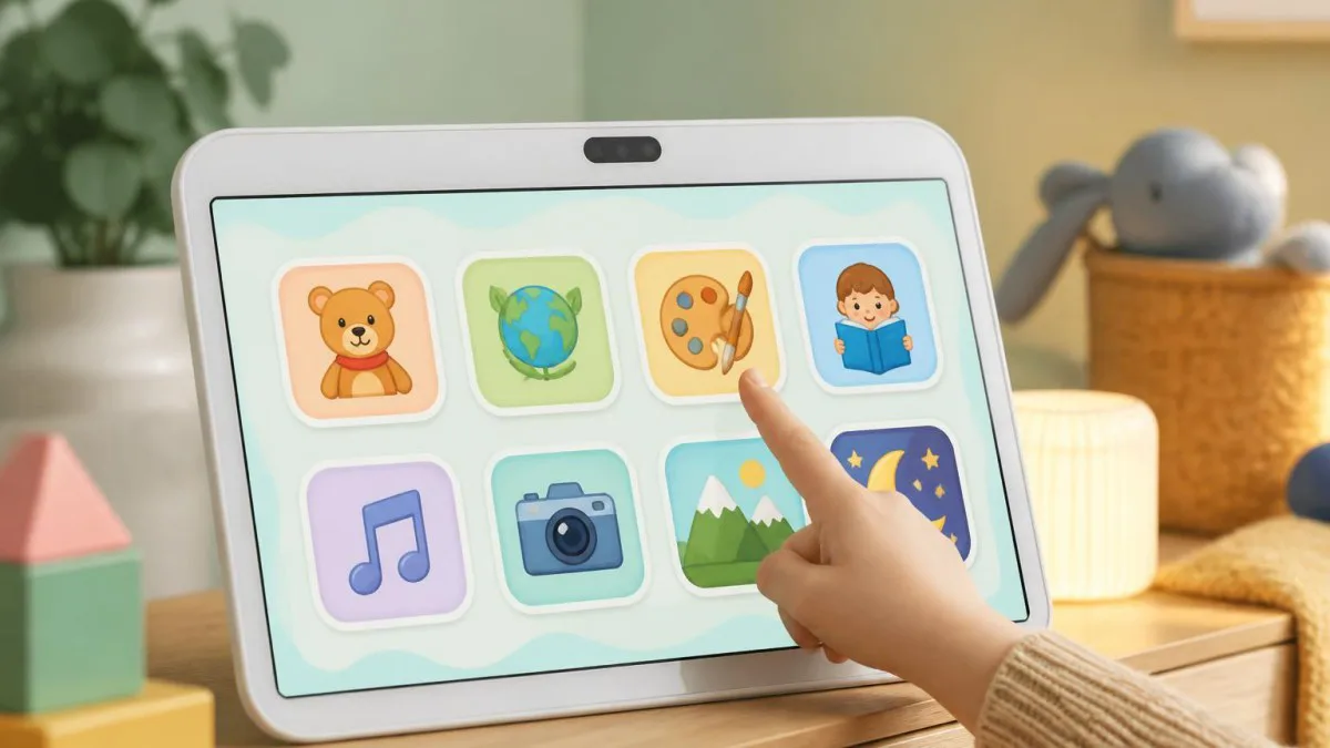 Kompakter 10,1" Touchscreen Kalender mit kindgerechter Oberfläche