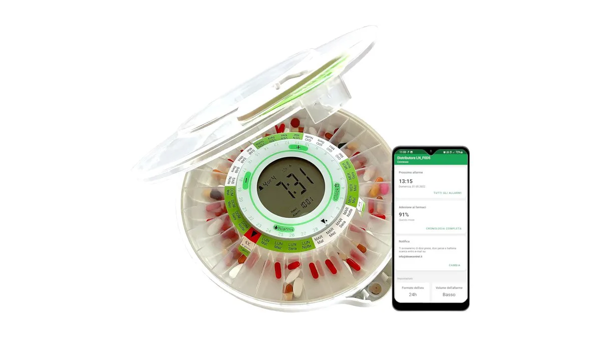 DOSECONTROL Tablettenbox Modell 2021 mit App‑Überwachung