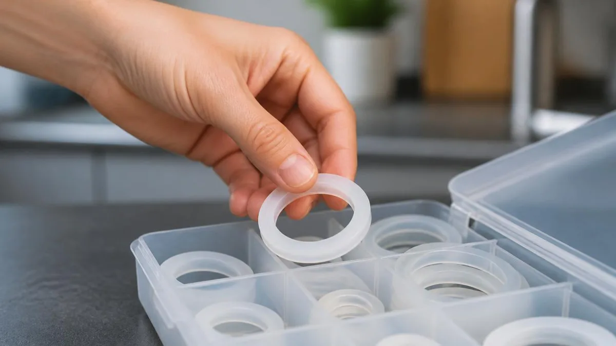 silikon dichtung einer edelstahl lunchbox überprüfen