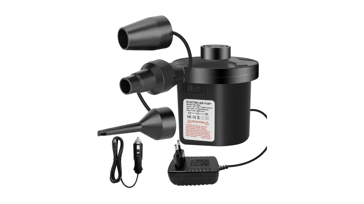 Jsdoin 2-in-1 Luftpumpe inflate und deflate, schwarz