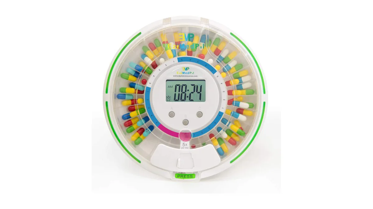 EziMedPil Pillendosierer mit LCD und mehreren Alarmen