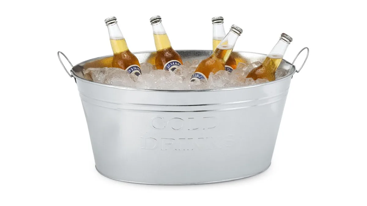 getränkekühler cold drinks zinkwanne 24l