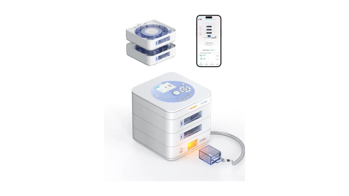 IDEERFIT Tablettenbox mit LCD und App‑Funktion