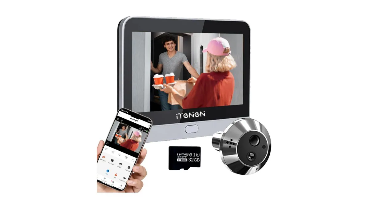 iTenen DA2 wlan türspion 4.3 zoll akku 32gb 140 grad