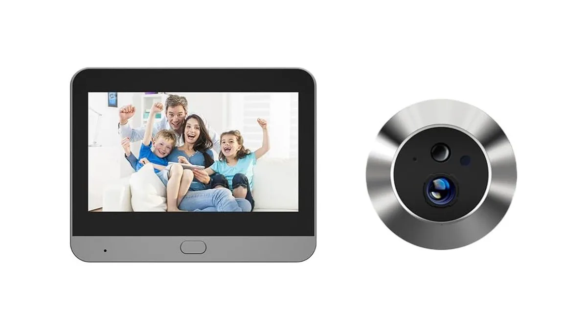 joyousmall digitale türspion kamera 10,9 cm monitor 1080p nachtsicht