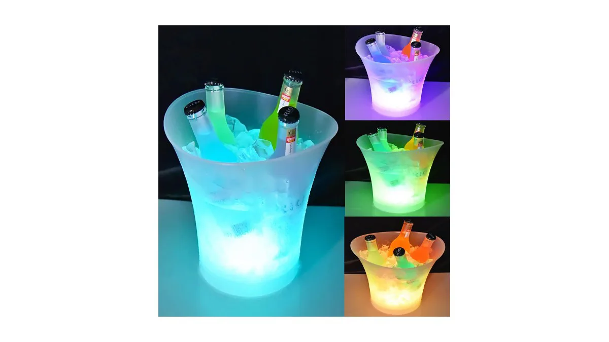 LED Eiskübel 5L multicolor stimmungslicht