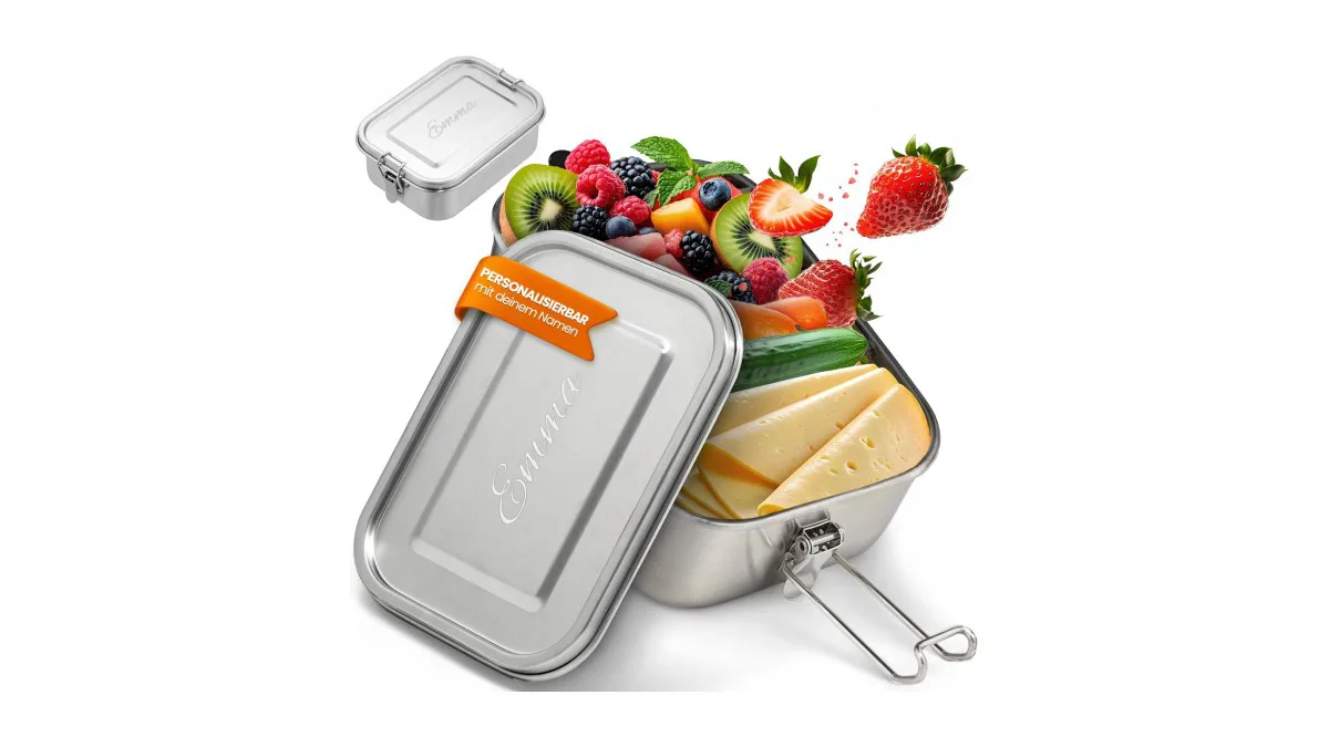 looxis personalisierte edelstahl lunchbox gravur 800ml