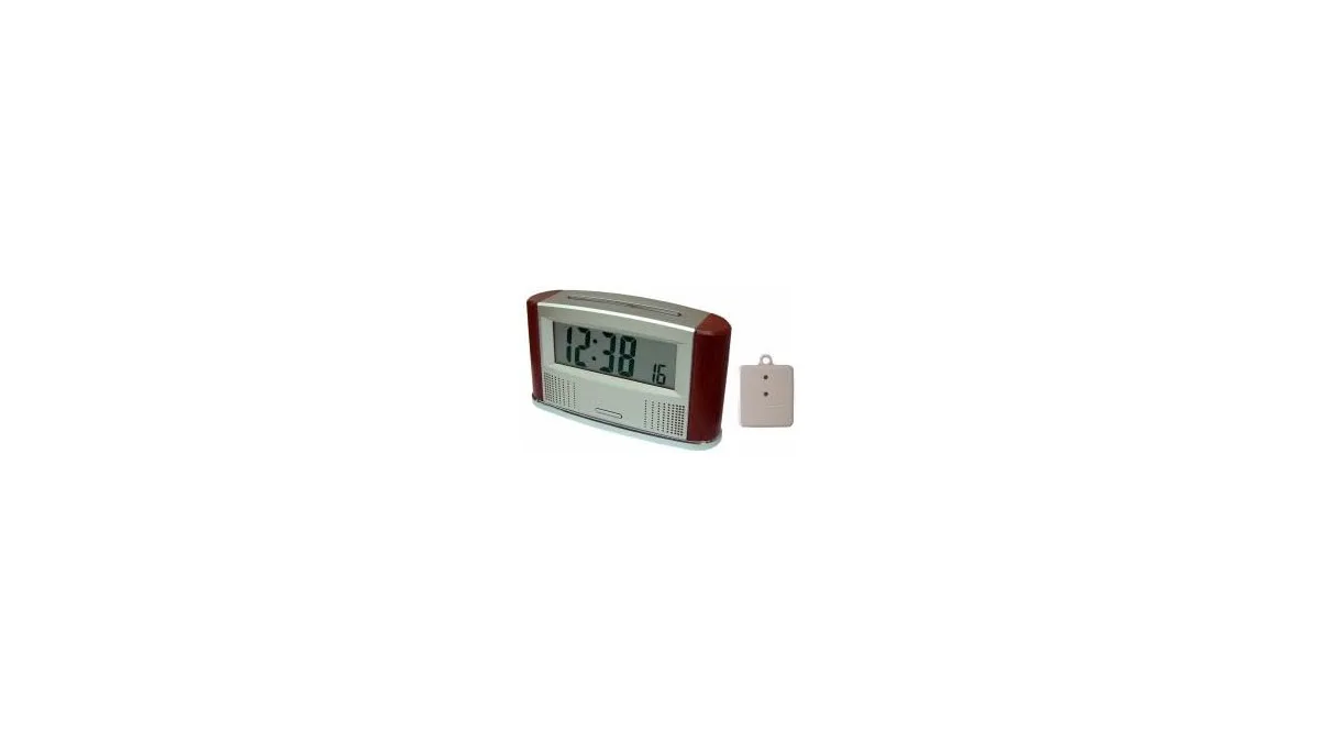 Marschall sprechende Funkweckuhr mit innen außen thermometer