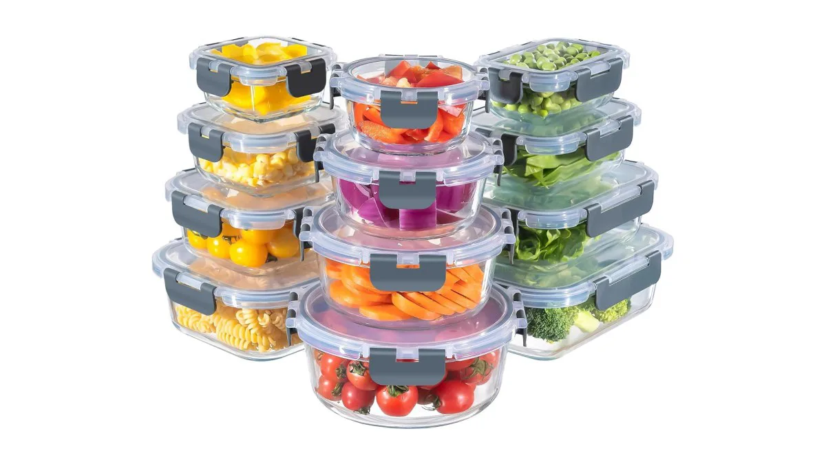 mfy 12 teilig glas set grau deckel