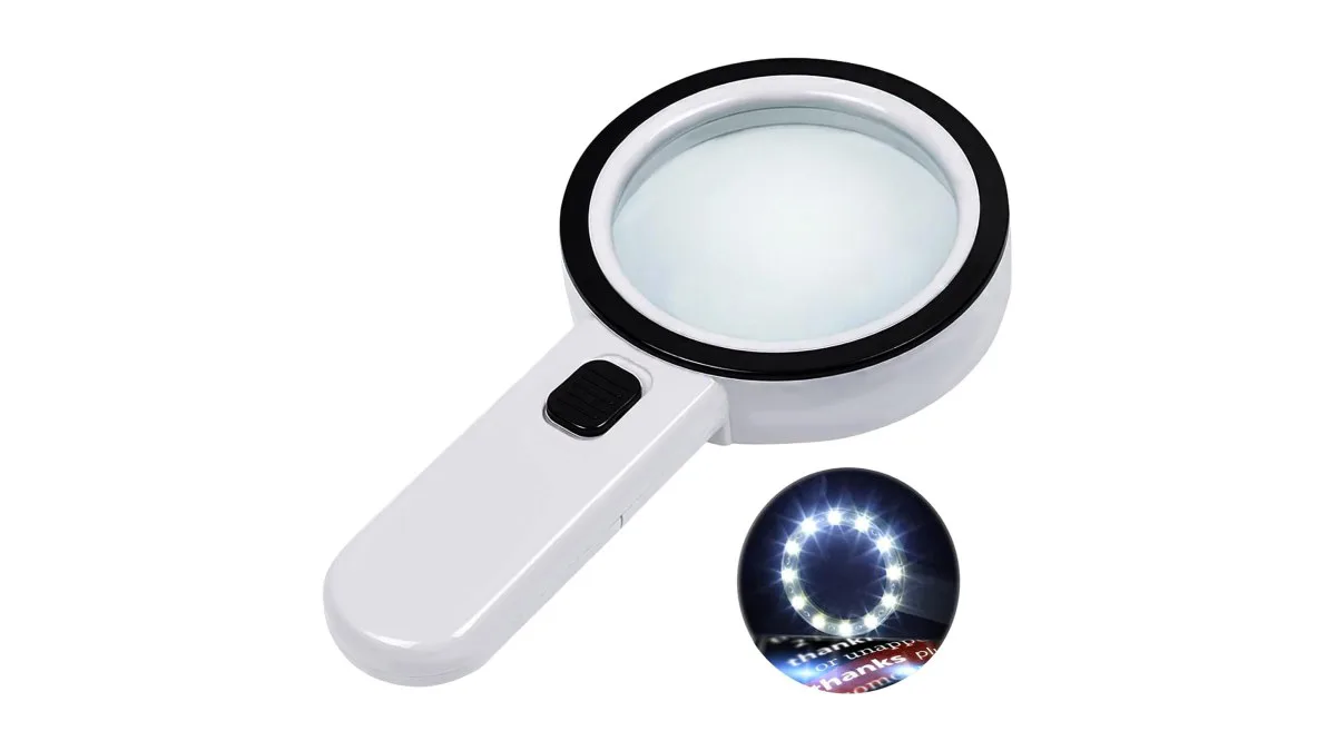 Nazano Handlupe mit 12 LEDs und ergonomischem Griff