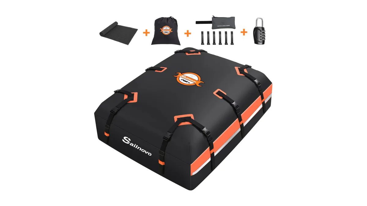 Sailnovo 21 kubikfuß dachtasche robust schwarz