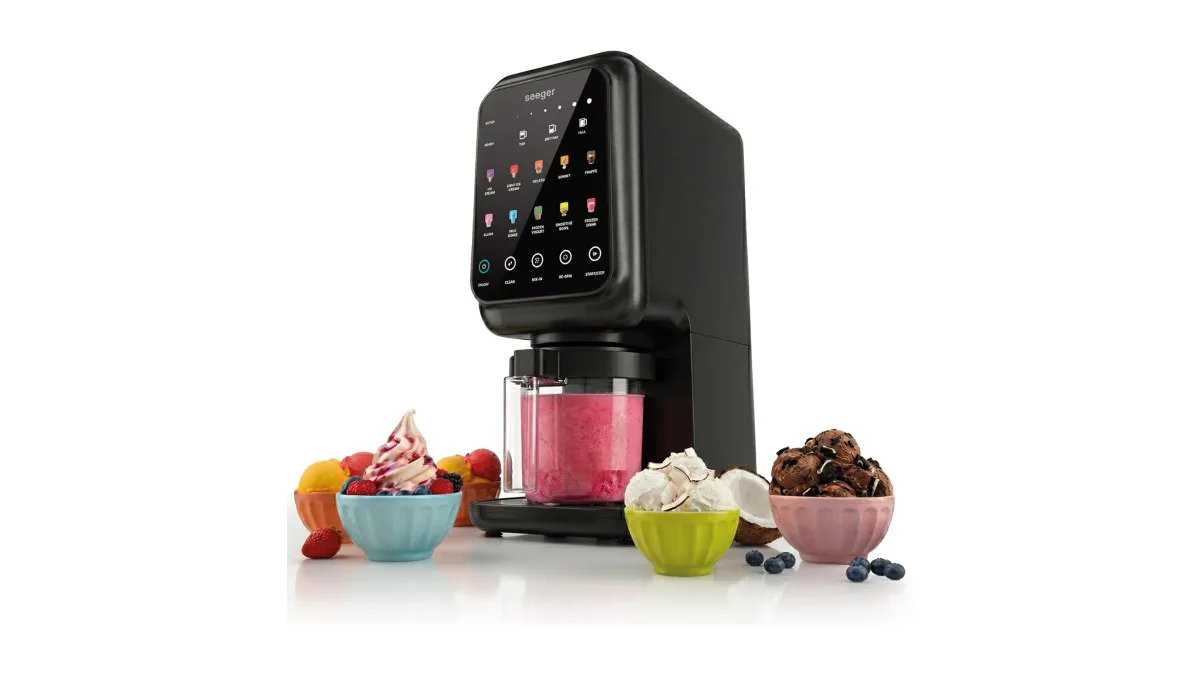 Seeger MultiCream Eismaschine 1,5 L, drei Behälter, Touchscreen