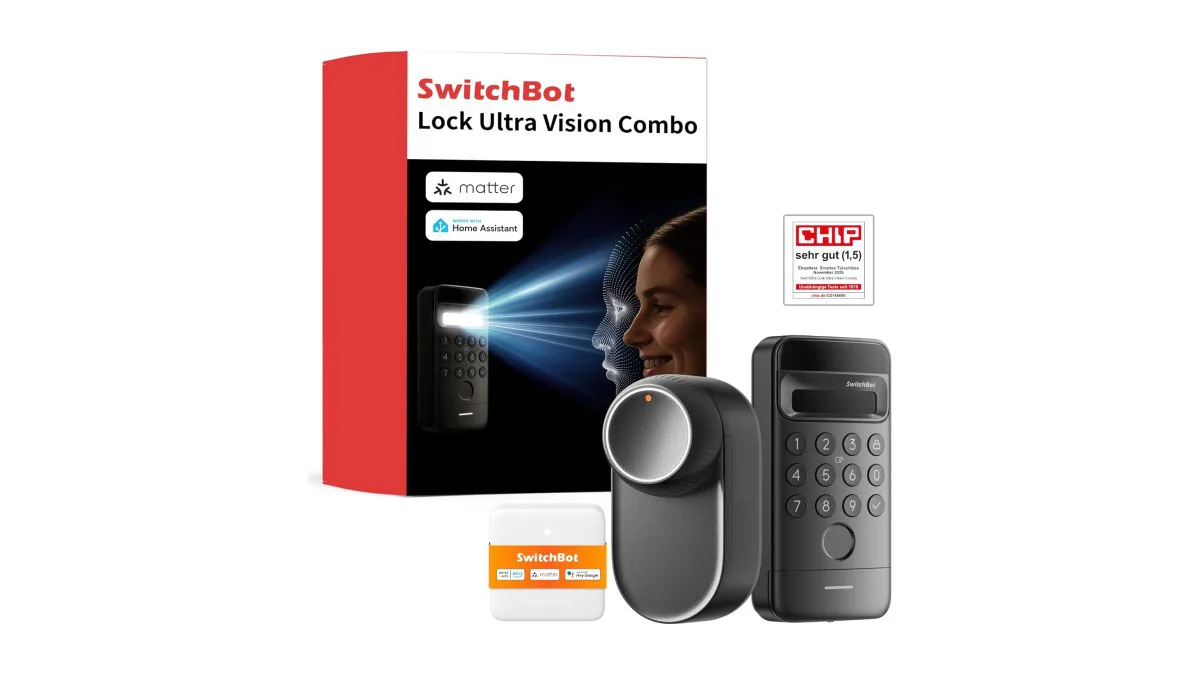 SwitchBot Smart Lock Ultra mit Fingerabdruck und Gesichtserkennung