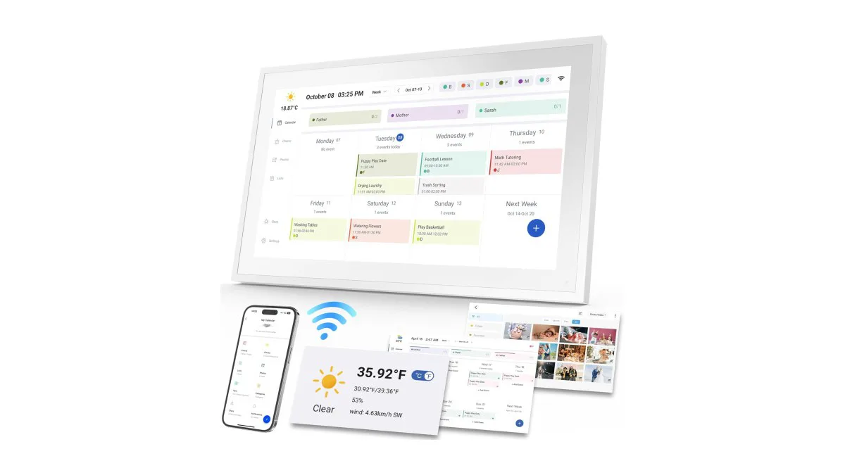 TOPGO 15,6" Digitaler Kalender Multimedia