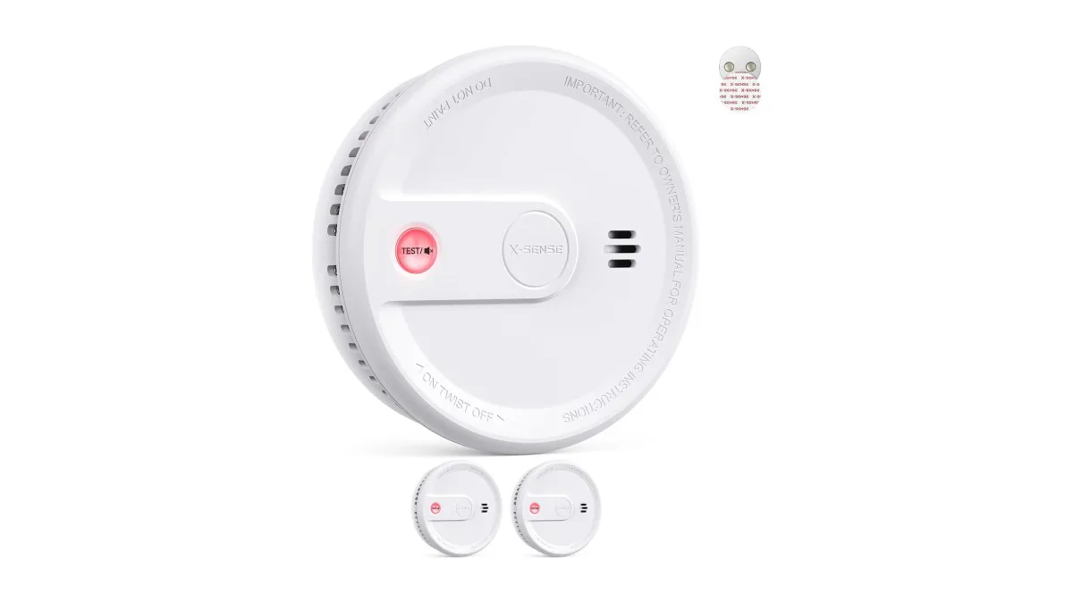 X-Sense XS0G-SN Rauchmelder 2er Set, ultraschlank, kein LED Blinksignal