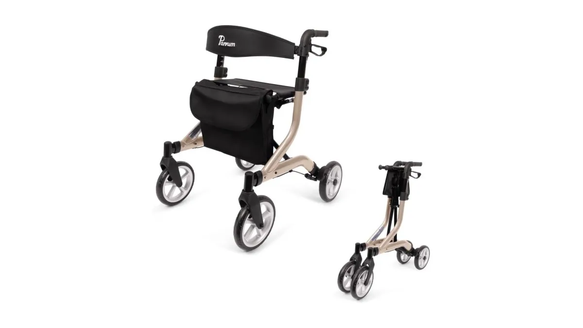 Parvum SuperLight Rollator, sehr leicht, kompakt im geöffneten Zustand