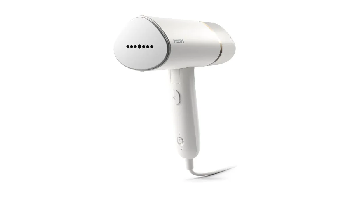 Philips 3000 Series tragbarer Dampfglätter, weiß, kompakt und faltbar
