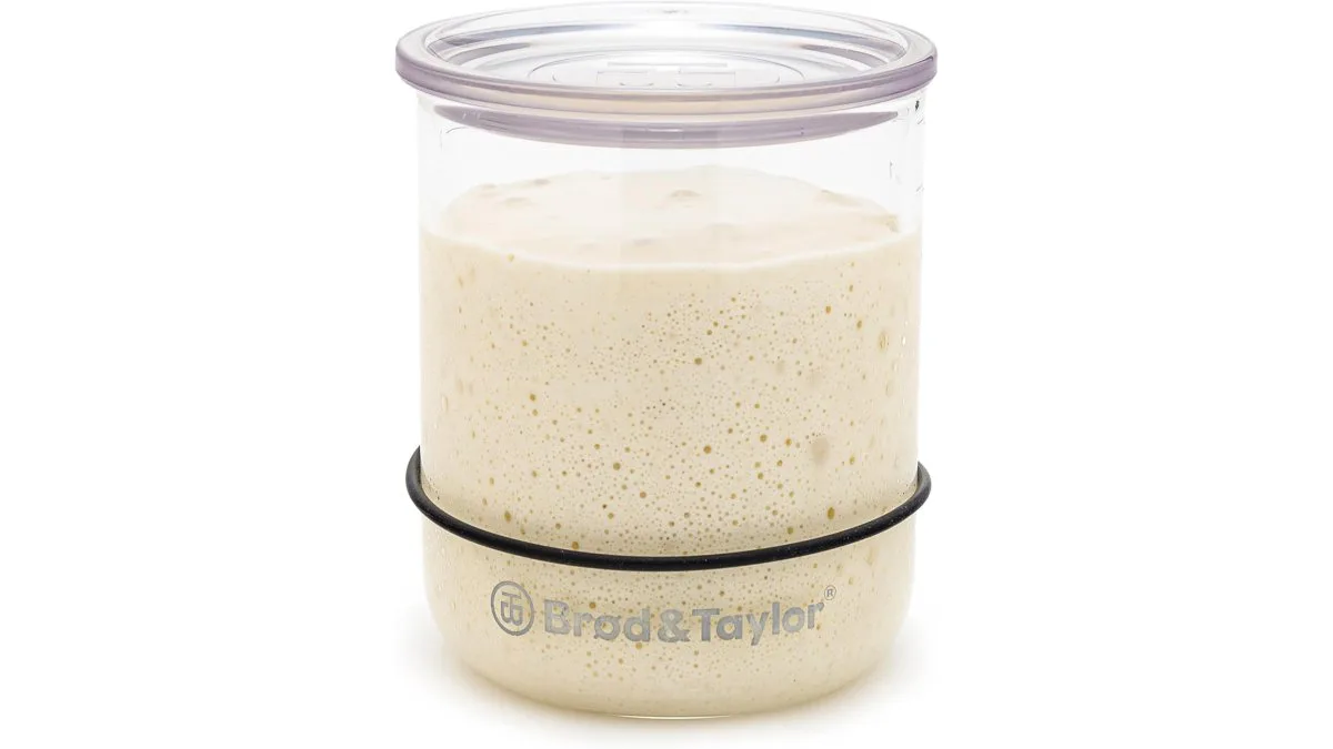 Kleines Borosilikat-Starterglas 330 ml mit lockerem Deckel
