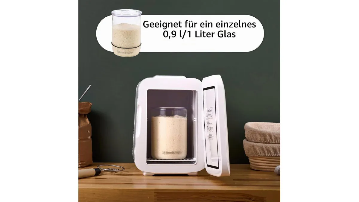 Brod & Taylor Klimaschrank Sourdough Home, kompaktes Innenfach mit Startergläsern – weitere Produktansicht 4