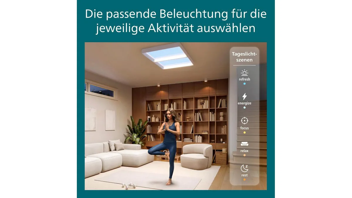 Philips Skylight VitaUp Medium LED‑Deckenleuchte mit mattem Diffusor – weitere Produktansicht 5